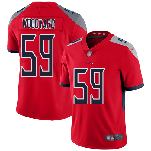 Tennessee Titans Limited Red Men Wesley Woodyard Jersey NFL Football #59 Inverted Legend